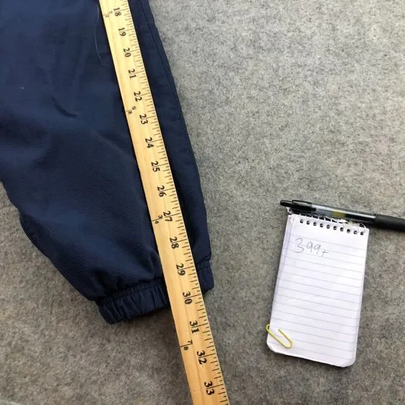 Vintage NIKE Pants Men Large Blue Windbreaker Track Embroidered Warm Up Y2K * - Picture 14 of 14